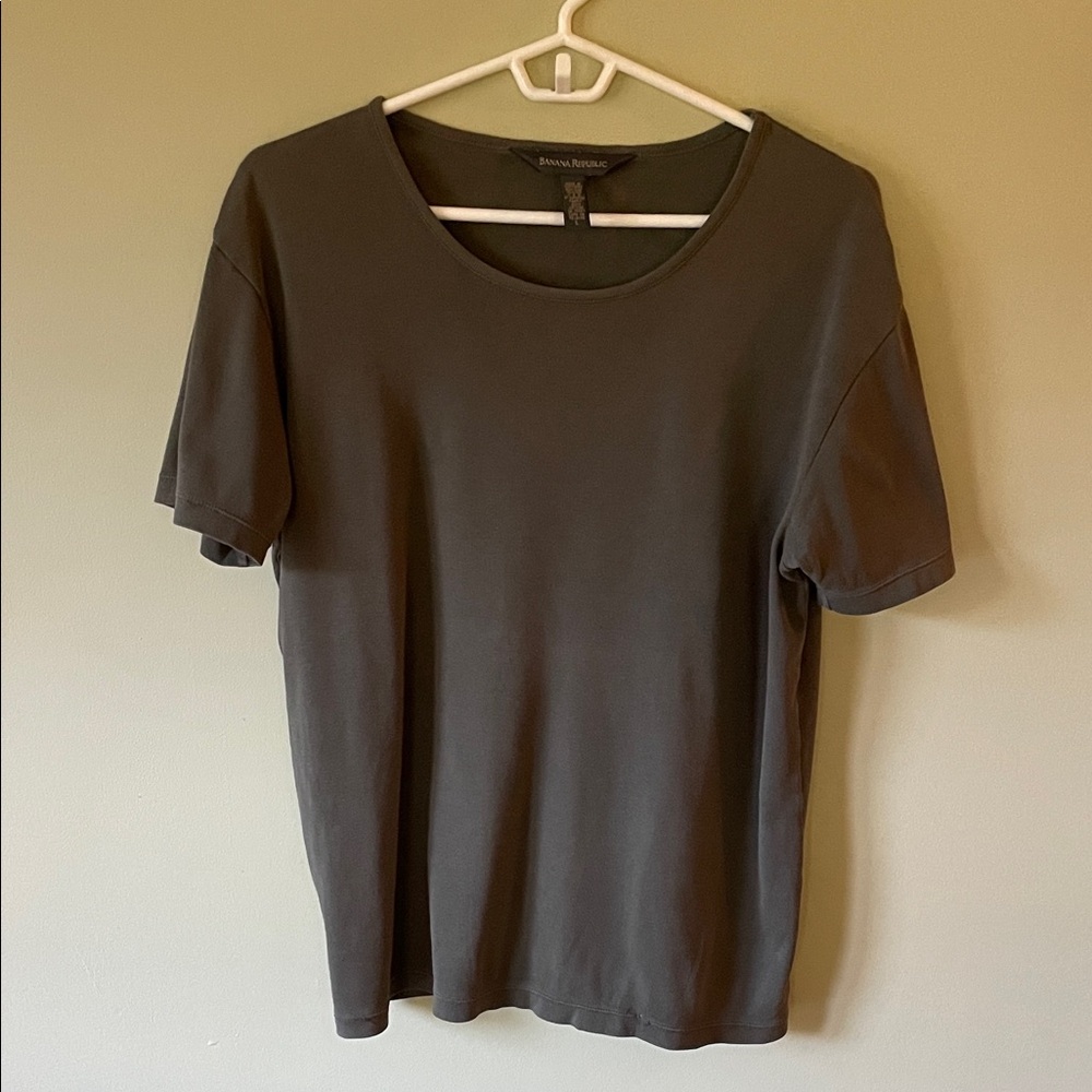 Vintage Green / Loden Short Sleeve Tee, Large (w/ flaws)